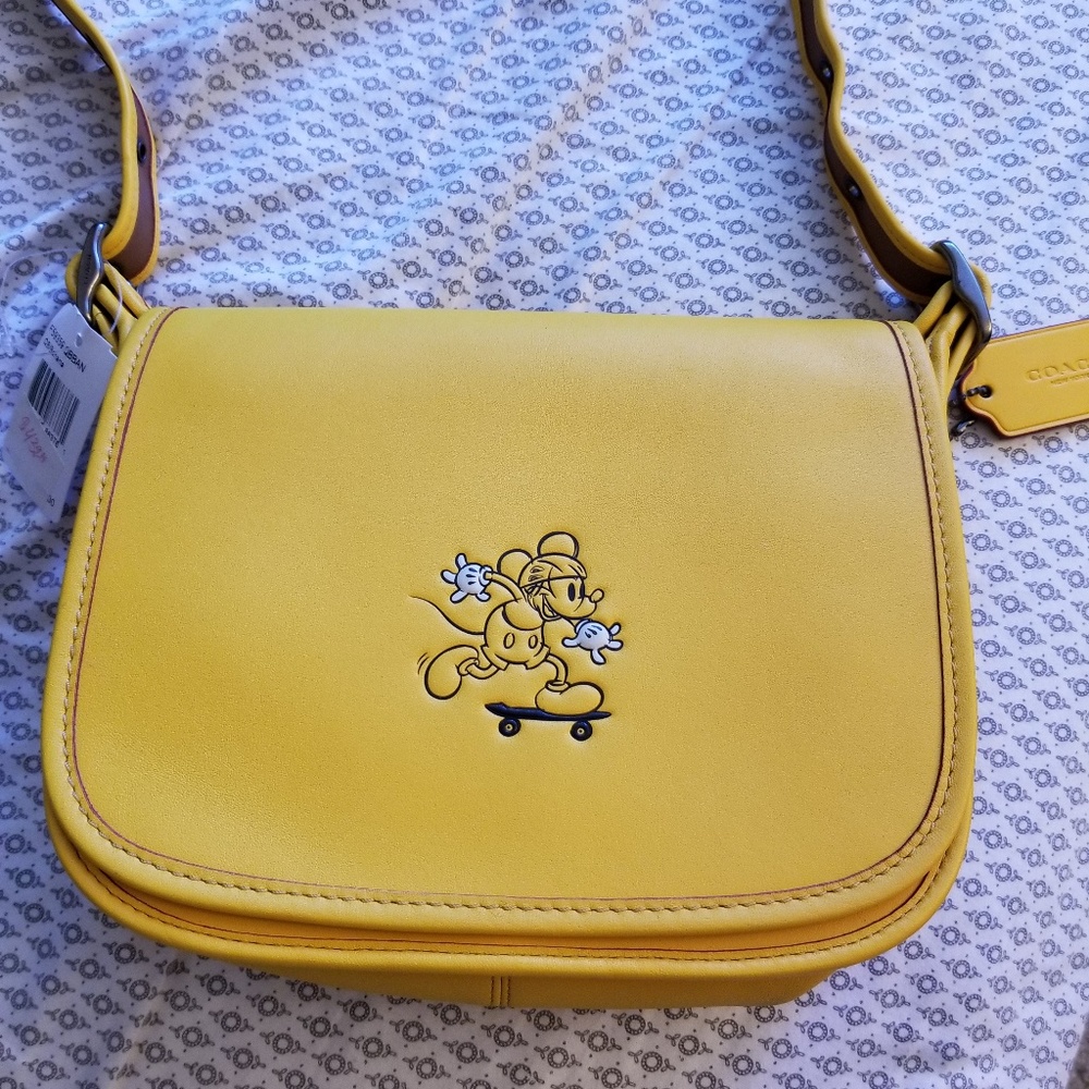 Coach x mickey Patricia saddle bag